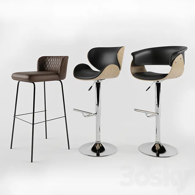 Halmar bar stool 3DS Max Model