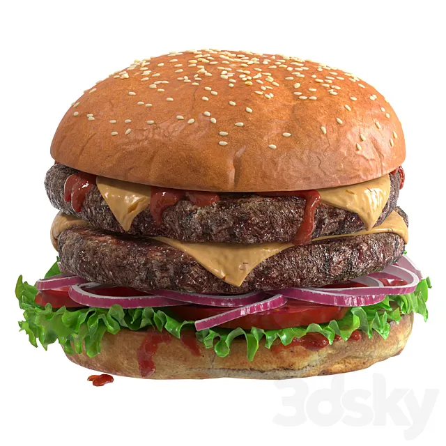 Hamburger 3DS Max Model