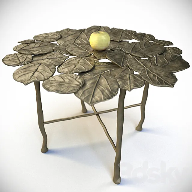 HAMILTON CONTE NYMPHEA OVAL TABLE 3DS Max Model