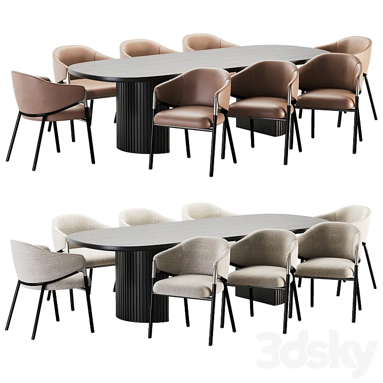 Hammer Dining set 3DS Max