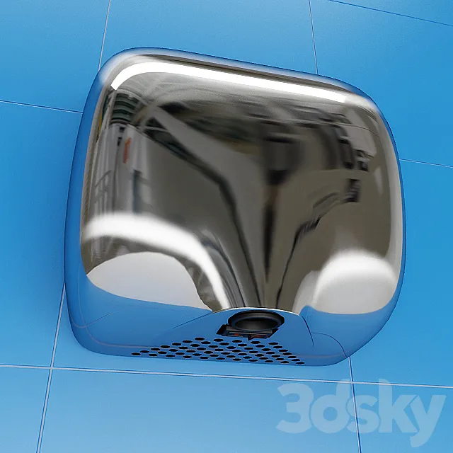 Hand dryer Solaris 3DS Max Model