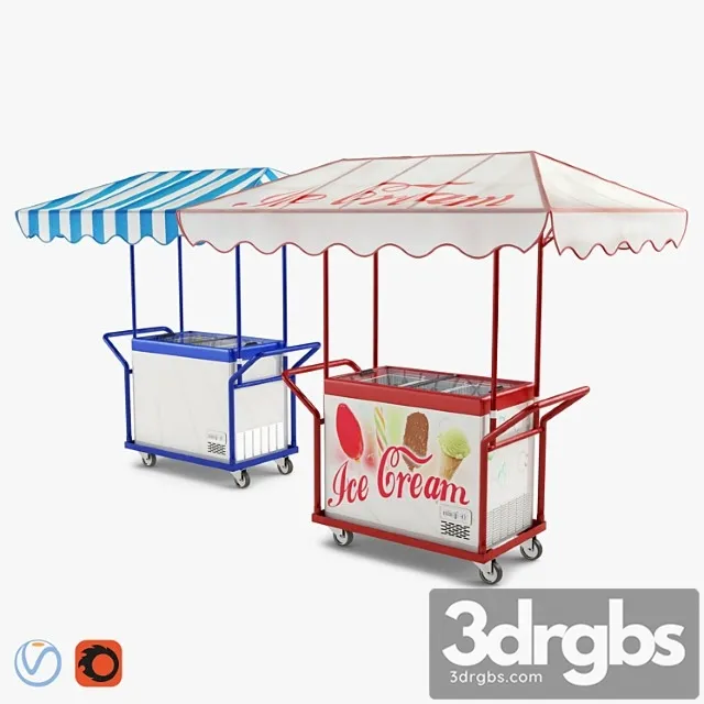 Hand Trolley With Freezer Polar 3dsmax Download