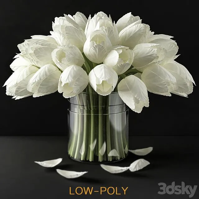 Handcrafted Real Touch Tulips 3dsMax Model