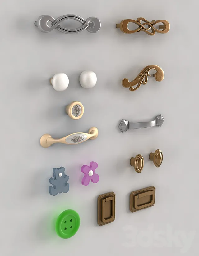 handles for furniture 3DSMax File