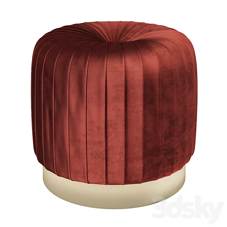 Handmade pouf 3DS Max