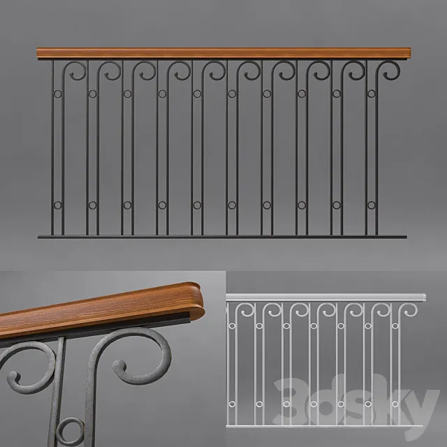 Handrail 3ds Max