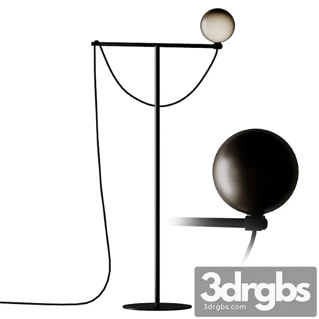 Handva?rk globe floor lamp black