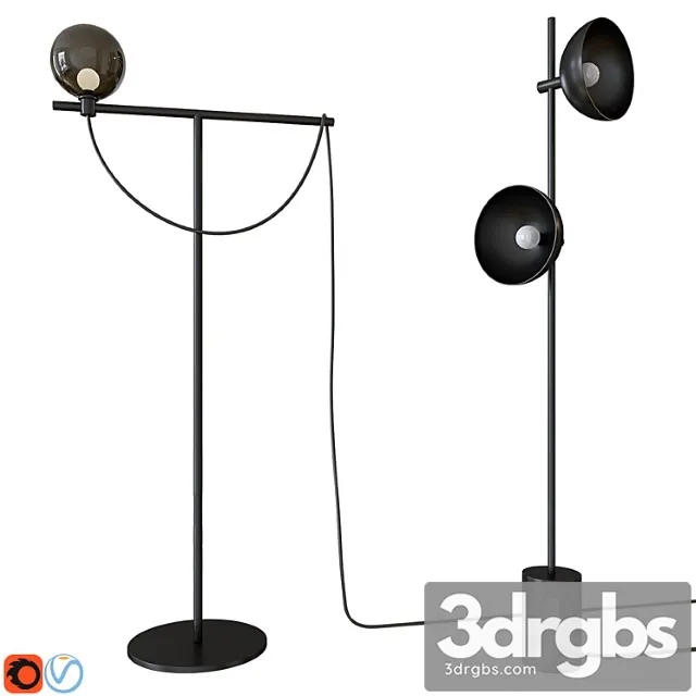 Handvärk studio floor lamp globe floor lamp 3dsmax Download