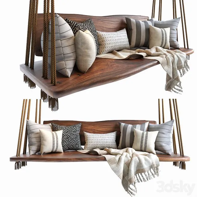 Hanging bench 01 3dsMax Model