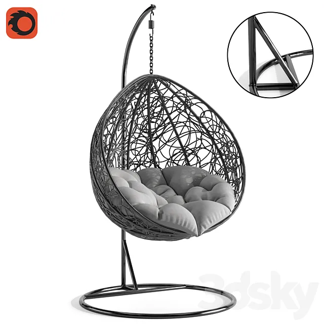 Hanging chair 3ds Max