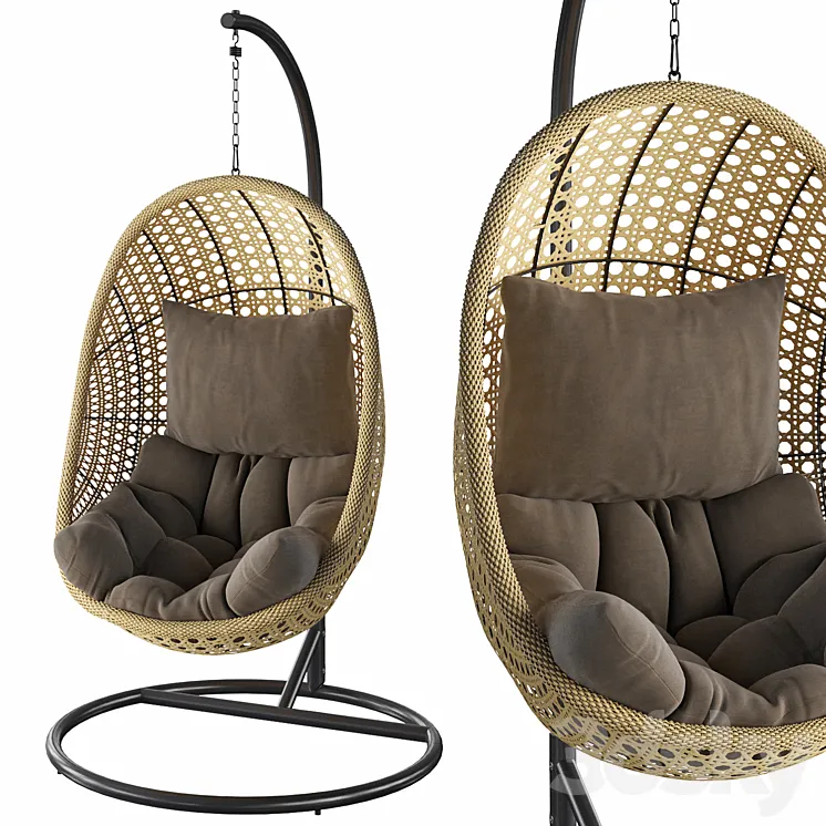 Hanging chair Cira 3DS Max