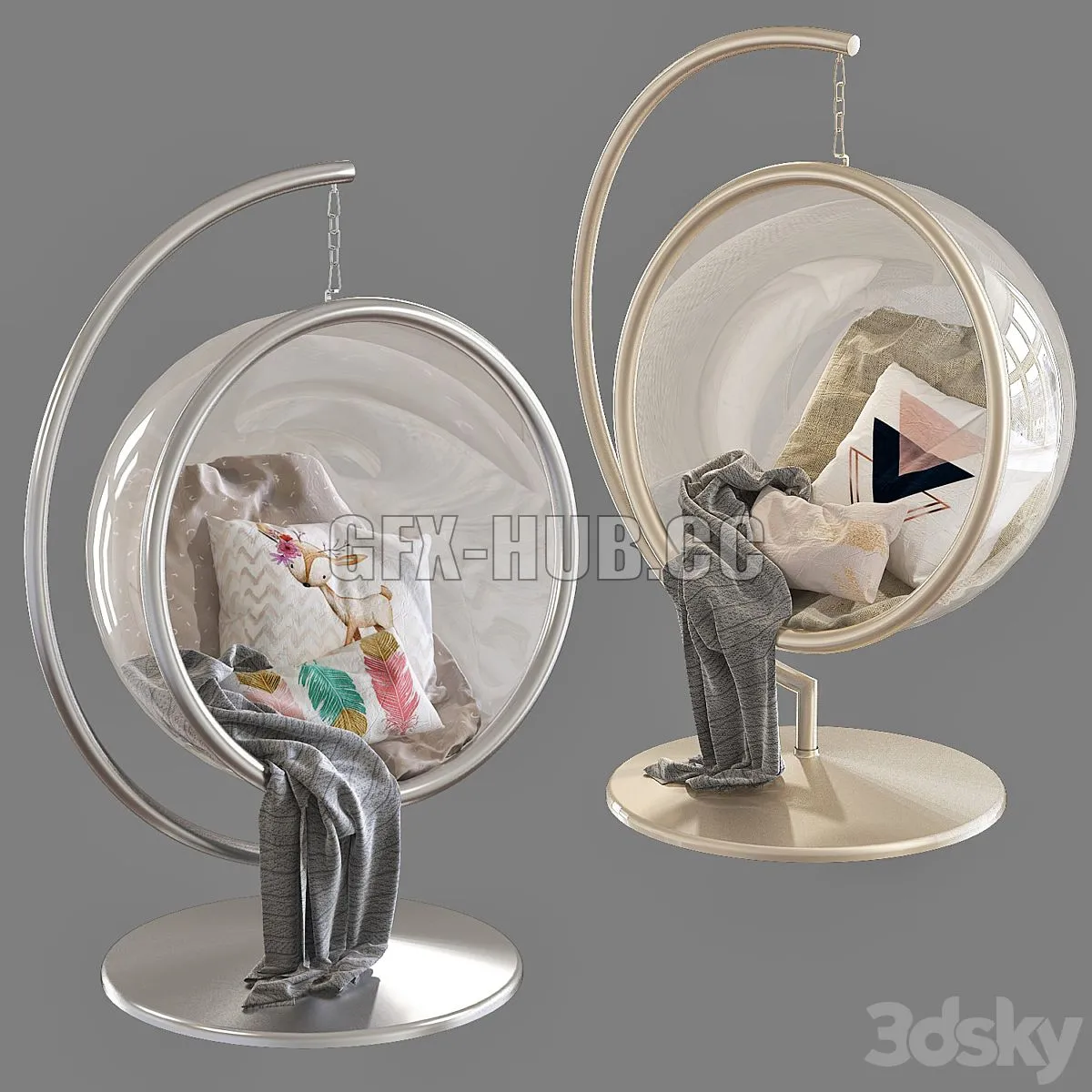 Hanging chair for children 3dsMax Model