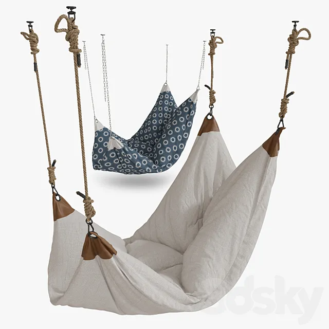 Hanging Chair Hammock 02 3ds Max