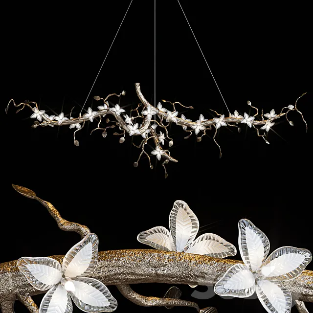 Hanging chandelier BLBZ20 Copper 3ds Max