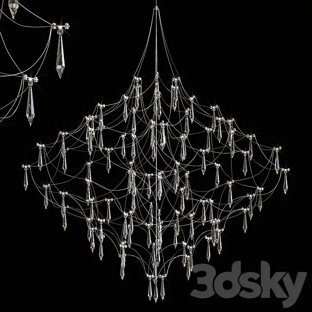 Hanging chandelier DSMJFU 3DS Max Model