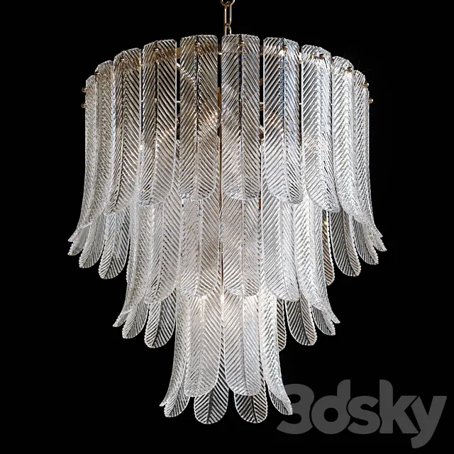 Hanging chandelier E27 MD.2037-8-P FGD 3ds Max