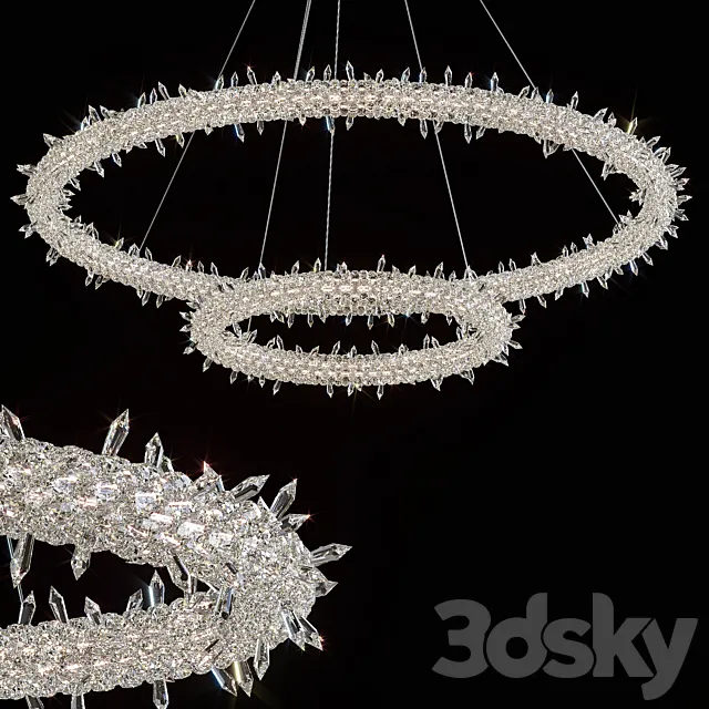 Hanging chandelier Lorenza by GLCrystal d80 * 40cm 3DS Max Model