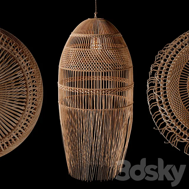 Hanging chandelier No. 10 3ds Max