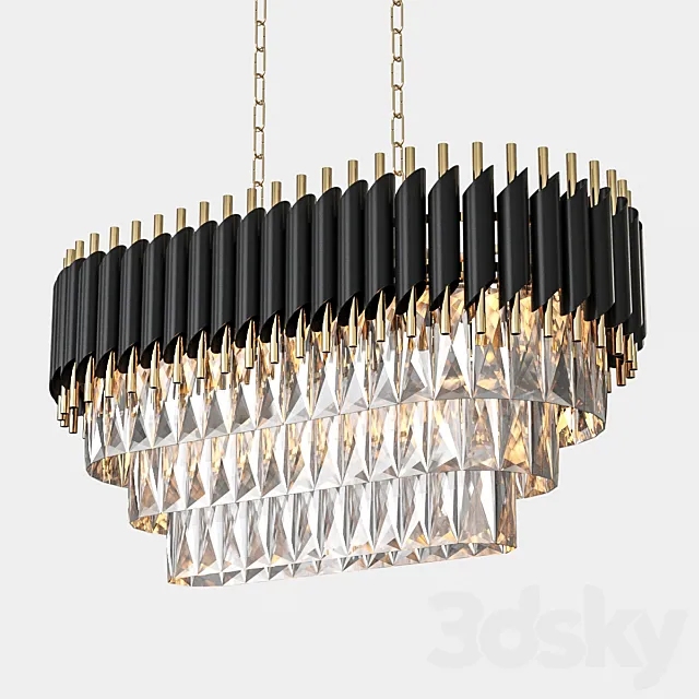 Hanging chandelier Omnilux Certaldo OML-81803-13 3DS Max Model