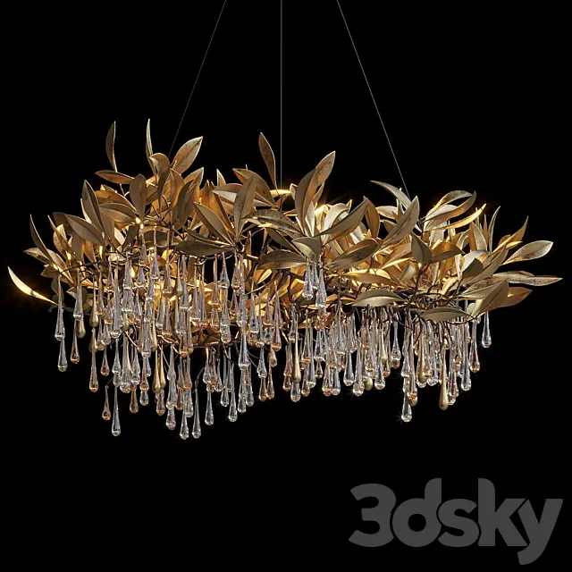 Hanging chandelier Vargov Design – Olive 3ds Max