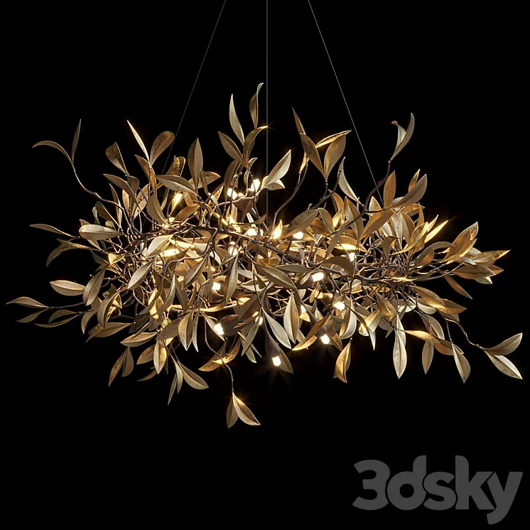 Hanging chandelier Vargov Design – Olive 3DS Max Model