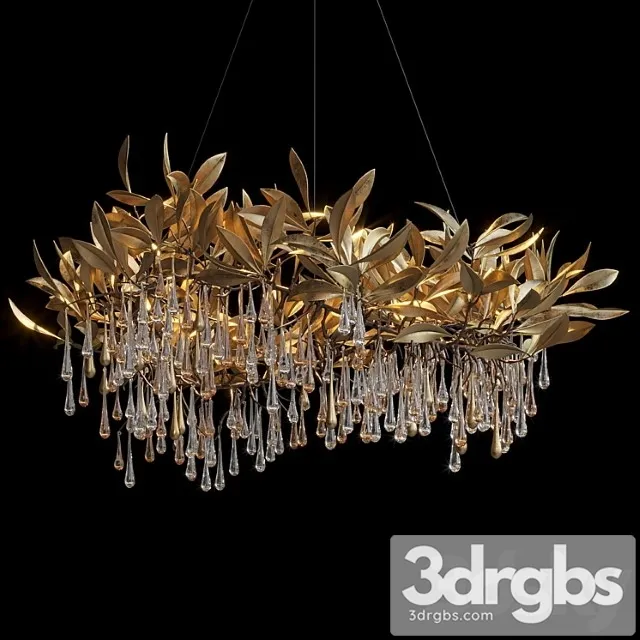 Hanging chandelier vargov design – olive