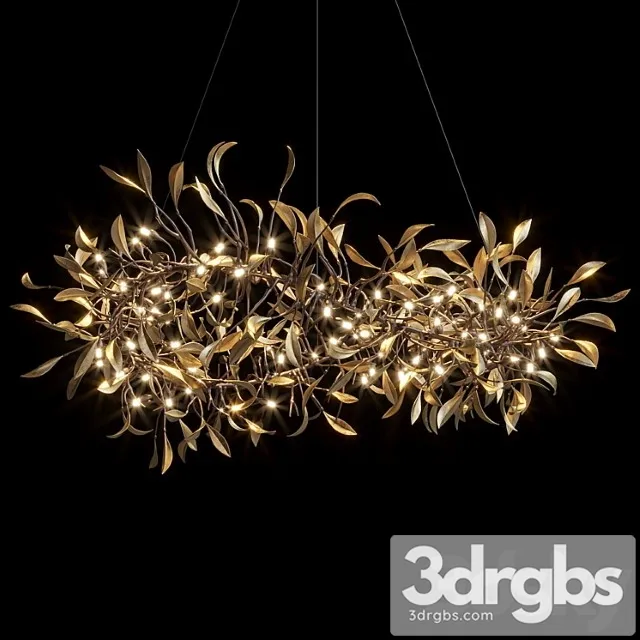 Hanging chandelier vargov design – olive_1