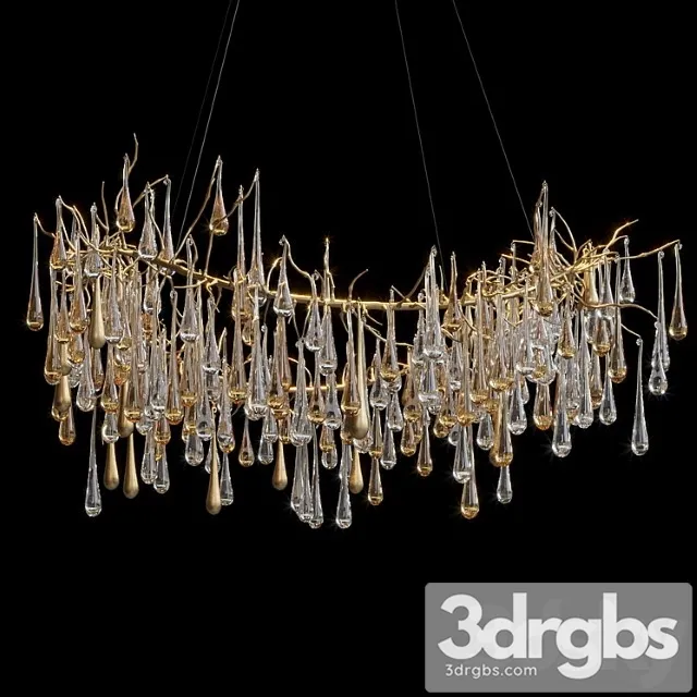 Hanging chandelier vargov design – olive_2