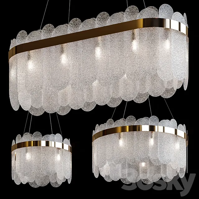 Hanging chandeliers Freya 3DS Max Model