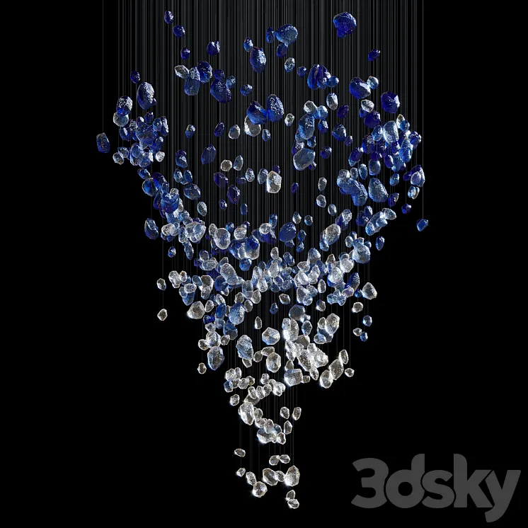 Hanging composition Asteroid – Vargov® Design 3DS Max Model