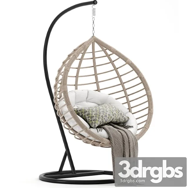 Hanging egg chair