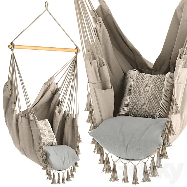 Hanging Hammock Chair KomorebiCollection 3dsMax Model