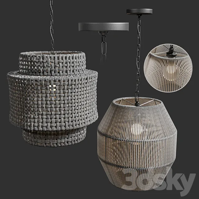 hanging lamp 3ds Max