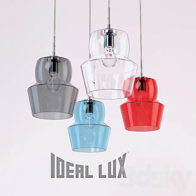 Hanging lamp Ideal Lux ZENO 3DSMax File