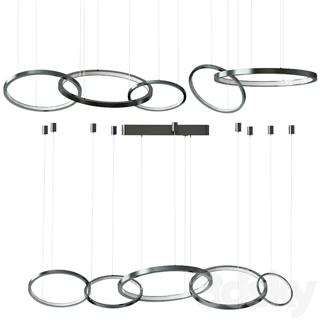 Hanging Lamp Lexington Modern black 3DS Max Model