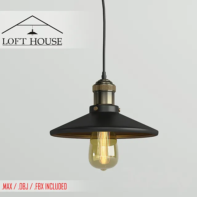 Hanging lamp LOFT HOUSE P-101 3ds Max