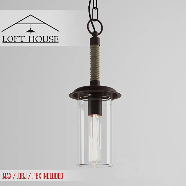 Hanging lamp LOFT HOUSE P-150 3DSMax File