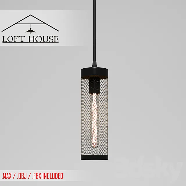 Hanging lamp LOFT HOUSE P-152 LOFT HOUSE P-153 3ds Max