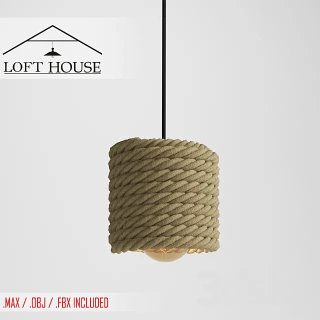 Hanging lamp LOFT HOUSE P-157 3DSMax File