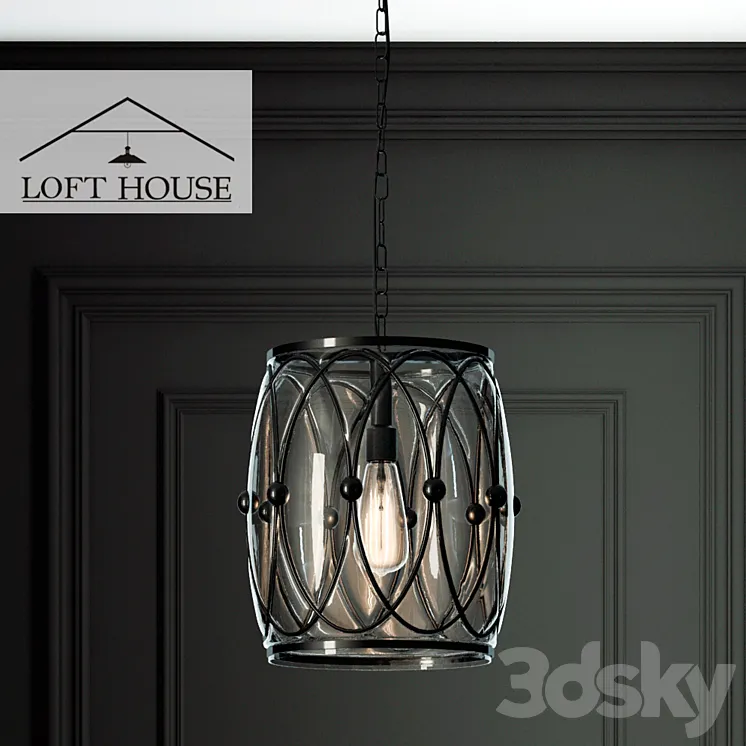 Hanging lamp LOFT HOUSE P-162 3DS Max