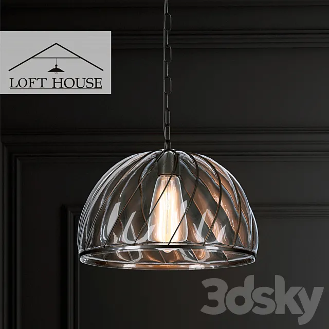 Hanging lamp LOFT HOUSE P-165 3ds Max