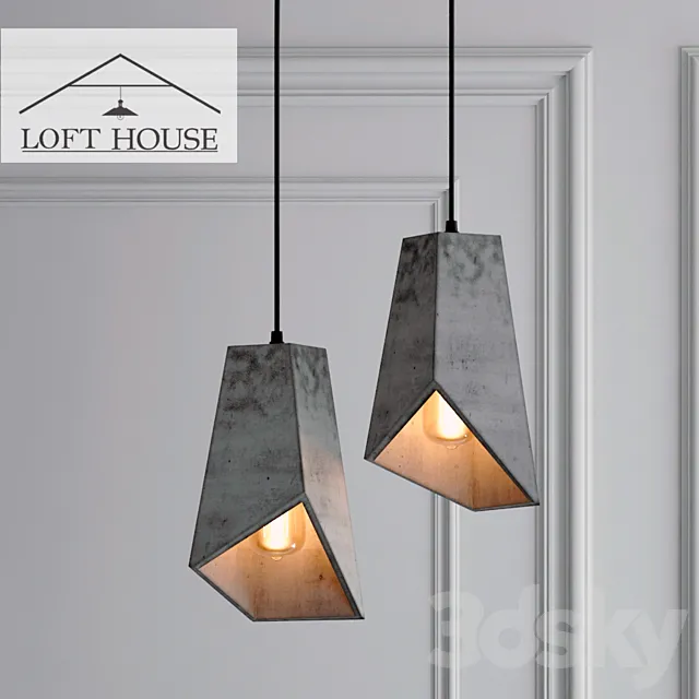 Hanging lamp LOFT HOUSE P-183 3DSMax File