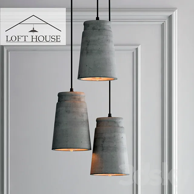 Hanging lamp LOFT HOUSE P-184 3DS Max Model