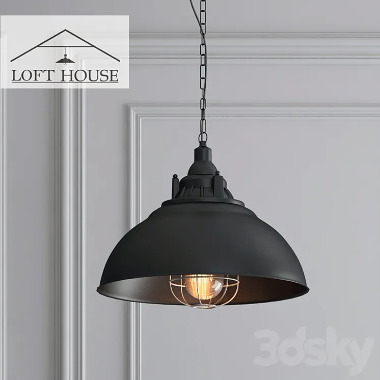 Hanging lamp LOFT HOUSE P-188 3DS Max