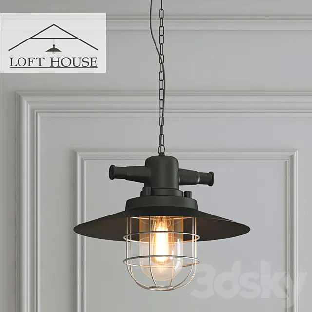 Hanging lamp LOFT HOUSE P-189 3ds Max