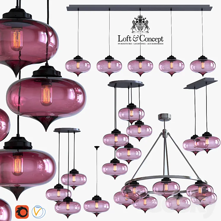 HANGING LAMP MINARET PENDANT 3DS Max