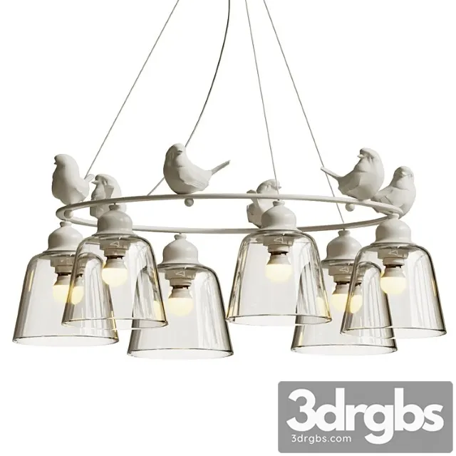 Hanging Lamp Provence Bird Chandelier 3dsmax Download