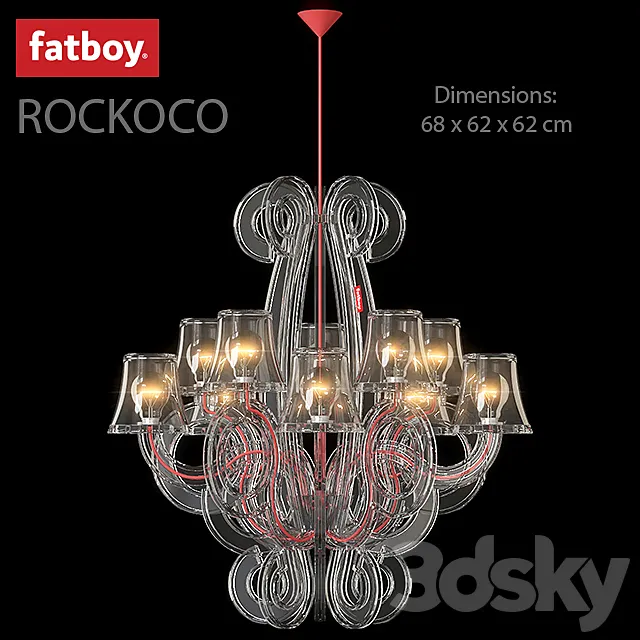 Hanging lamp ROCKCOCO FATBOY 3DS Max Model