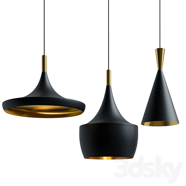 Hanging lamp set 3DS Max Model
