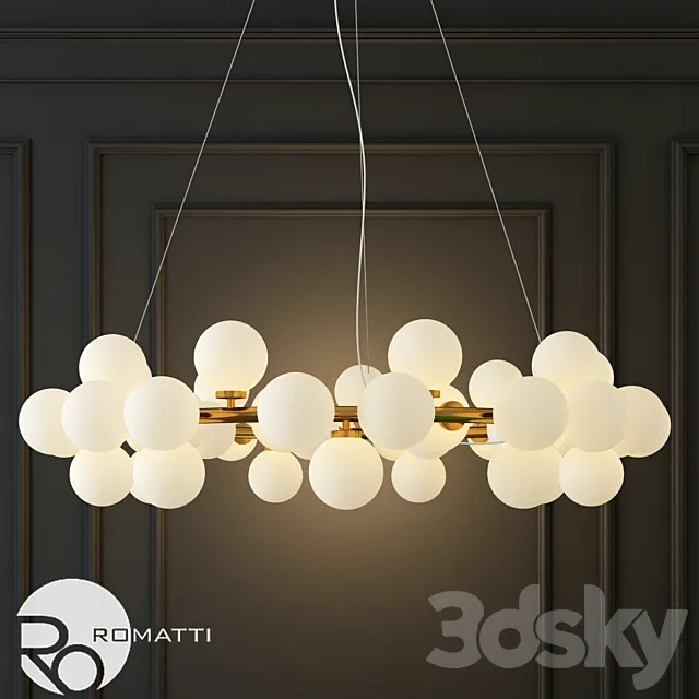 Hanging lamp the mimosa pendant by atelier areti 3ds Max
